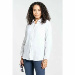 Craghoppers Linen-Blend &apos;NosiBotanical Bralio&apos; Long Sleeve Shirt For Female -Craghoppers Sales Shop unnamed file 1044