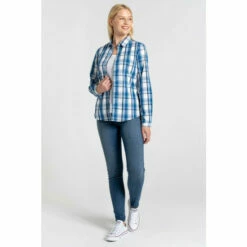 Craghoppers Cotton-Blend &apos;Kiwi II&apos; Long-Sleeve Shirt For Female -Craghoppers Sales Shop unnamed file 1066