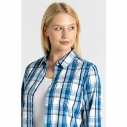 Craghoppers Cotton-Blend &apos;Kiwi II&apos; Long-Sleeve Shirt For Female -Craghoppers Sales Shop unnamed file 1069
