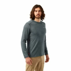 Craghoppers Cotton-Blend &apos;NosiLife Talen&apos; Long Sleeve T-Shirt For Male -Craghoppers Sales Shop unnamed file 2481