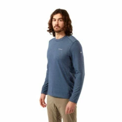 Craghoppers Cotton-Blend &apos;NosiLife Talen&apos; Long Sleeve T-Shirt For Male -Craghoppers Sales Shop unnamed file 2482