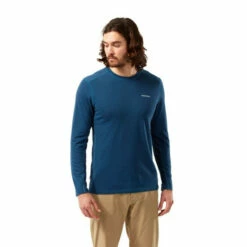 Craghoppers Cotton-Blend &apos;NosiLife Talen&apos; Long Sleeve T-Shirt For Male -Craghoppers Sales Shop unnamed file 2484