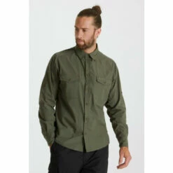Craghoppers Cotton-Blend &apos;Kiwi&apos; Long Sleeve Shirt For Male