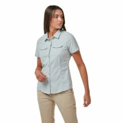 Craghoppers Insect-Repellent &apos;NosiLife Adventure II&apos; Short Sleeve Shirt For Female -Craghoppers Sales Shop unnamed file 2592