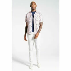 Craghoppers Linen-Blend &apos;NosiBotanical Hula&apos; Short Sleeve Shirt For Male -Craghoppers Sales Shop unnamed file 2740