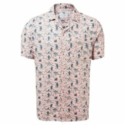 Craghoppers Linen-Blend &apos;NosiBotanical Hula&apos; Short Sleeve Shirt For Male -Craghoppers Sales Shop unnamed file 2742