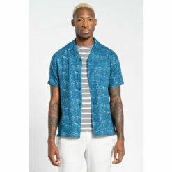 Craghoppers Linen-Blend &apos;NosiBotanical Hula&apos; Short Sleeve Shirt For Male -Craghoppers Sales Shop unnamed file 2746