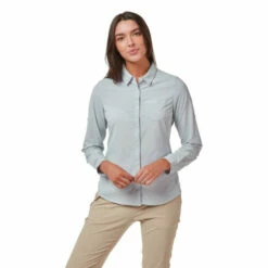 Craghoppers Insect-Repellent &apos;NosiLife Bardo&apos; Long Sleeve Shirt For Female