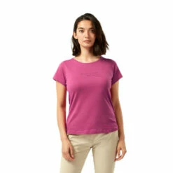 Craghoppers 100% Cotton &apos;Miri&apos; Short-Sleeve T-Shirt For Female -Craghoppers Sales Shop unnamed file 3542