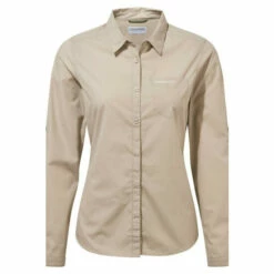 Craghoppers Cotton-Blend &apos;Kiwi II&apos; Long-Sleeve Shirt For Female -Craghoppers Sales Shop unnamed file 3757