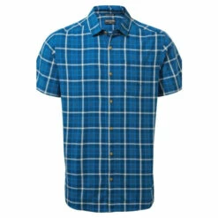 Craghoppers Cotton-Blend &apos;Menlo&apos; Short Sleeve Shirt For Male -Craghoppers Sales Shop unnamed file 392