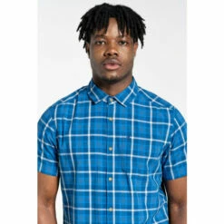 Craghoppers Cotton-Blend &apos;Menlo&apos; Short Sleeve Shirt For Male -Craghoppers Sales Shop unnamed file 393