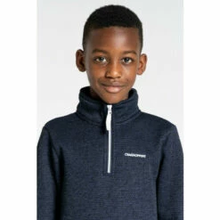 Craghoppers Kids&apos; &apos;Shiloh&apos; Recycled Hooded Half-Zip Fleece For Male -Craghoppers Sales Shop unnamed file 851